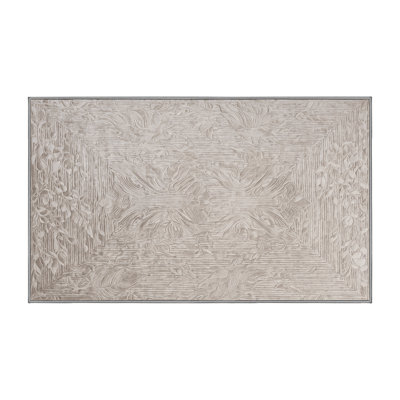Tapis gris soyeux et moelleux
