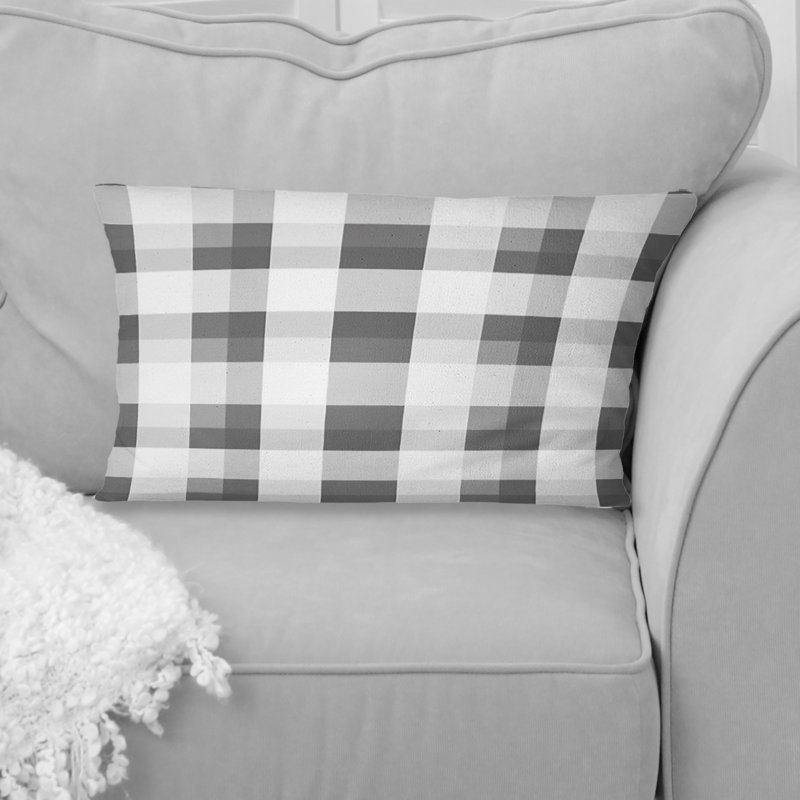 Coussin moderne Modern Gingham Bliss II