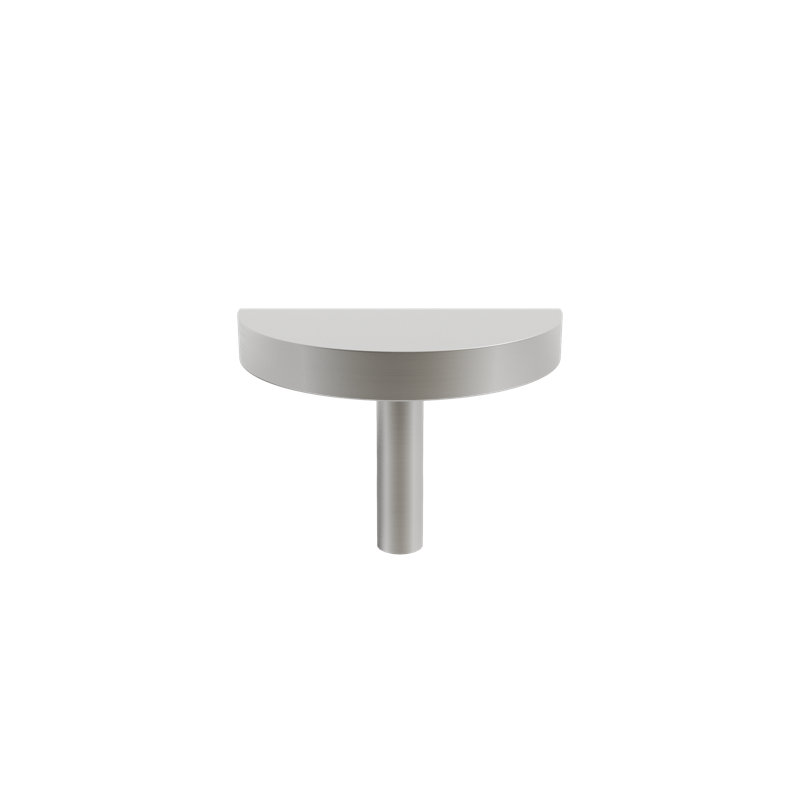 Half Moon 1 3/4" Length Novelty Knob, Satin Nickel