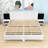 Modern Floating Platform Bed with LED Lighting and Built-in Nightstands-1331399182-1331399180