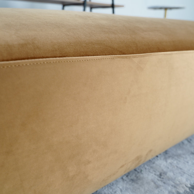 Long repose-pieds en velours 65 po Luthais, Cognac