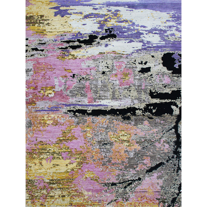 Abstract Area Rug, Rectangle 9' x 12'
