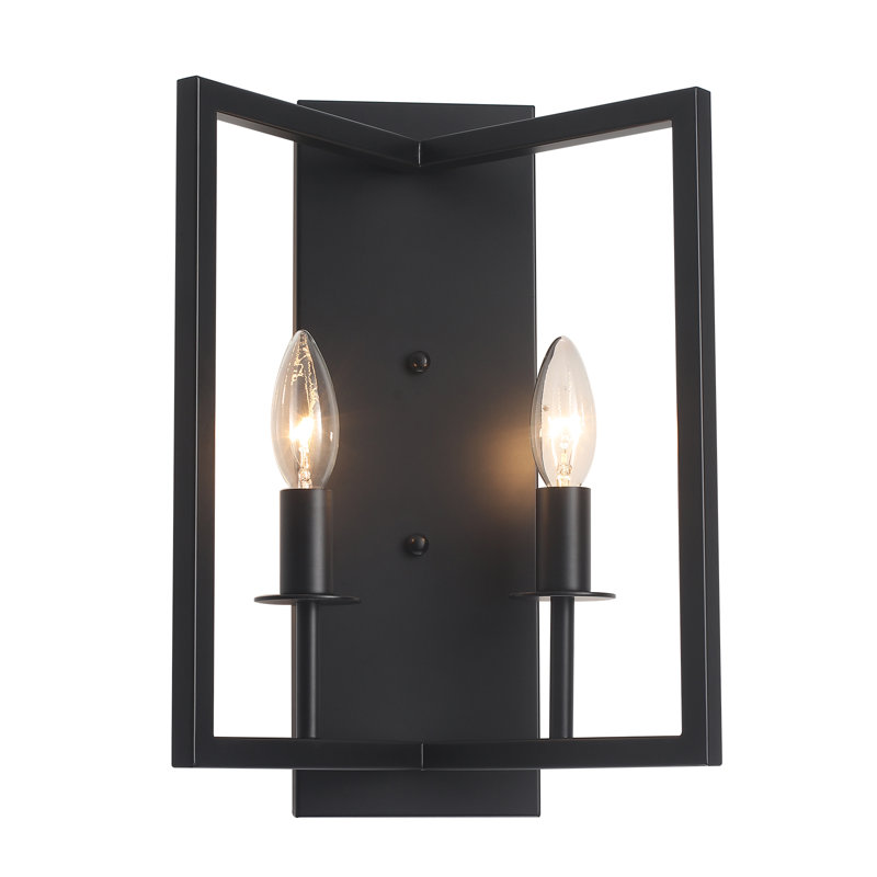 Modern 2-Light  Dimmable Wall Sconce