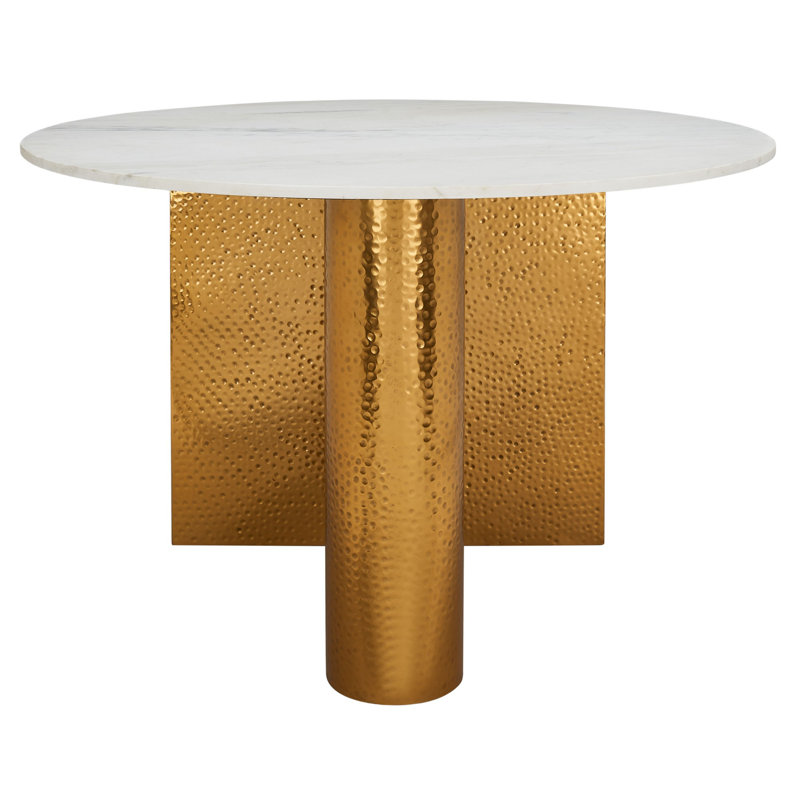 Hemlock Round Marble Dining Table
