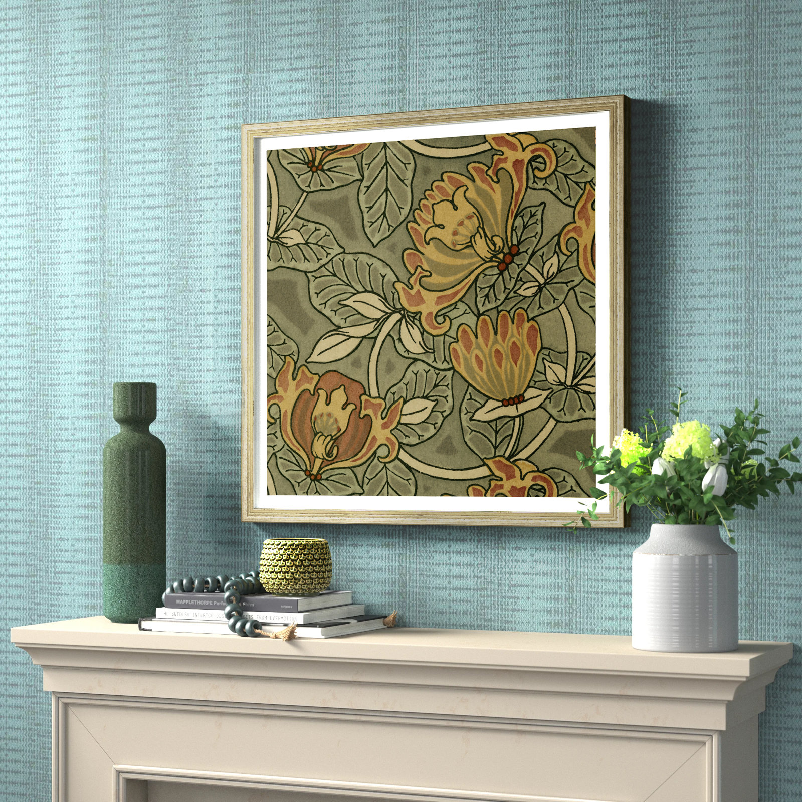 Textile Patterns 19th Century Wall Art