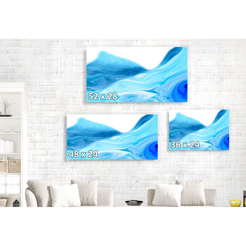 Tonopah Blue Paint Dream - Wrapped Canvas Graphic Art, 24" H x 36" W x 1.5" D
