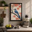 Blue Jay Among Maples Japandi - Wrapped Canvas-1164587592-1164587596