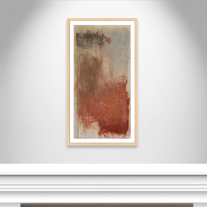«Autumn Over The Rivera» par Casa Fine Arts, H 55 po x l 31 po x P 1,25 po, Reproduction encadrée avec passe-partout, Naturel