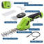 Vert 2 en 1 taille-haie sans fil tondeuse à gazon rechargeable 7,2 V de type C portatif de charge léger pour la taille de jardin-130482747