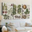 Exotic Botanique I - Toile tendue avec châssis sur mesure - 3 pièces-1984664880