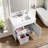 30'' Modern White Single Bathroom Vanity With Ceramic Sink