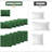 11-Pcs Outdoor Patio Cushion Cover Set  For 5-Seat Sectional Sofa, Covers Only-319544890