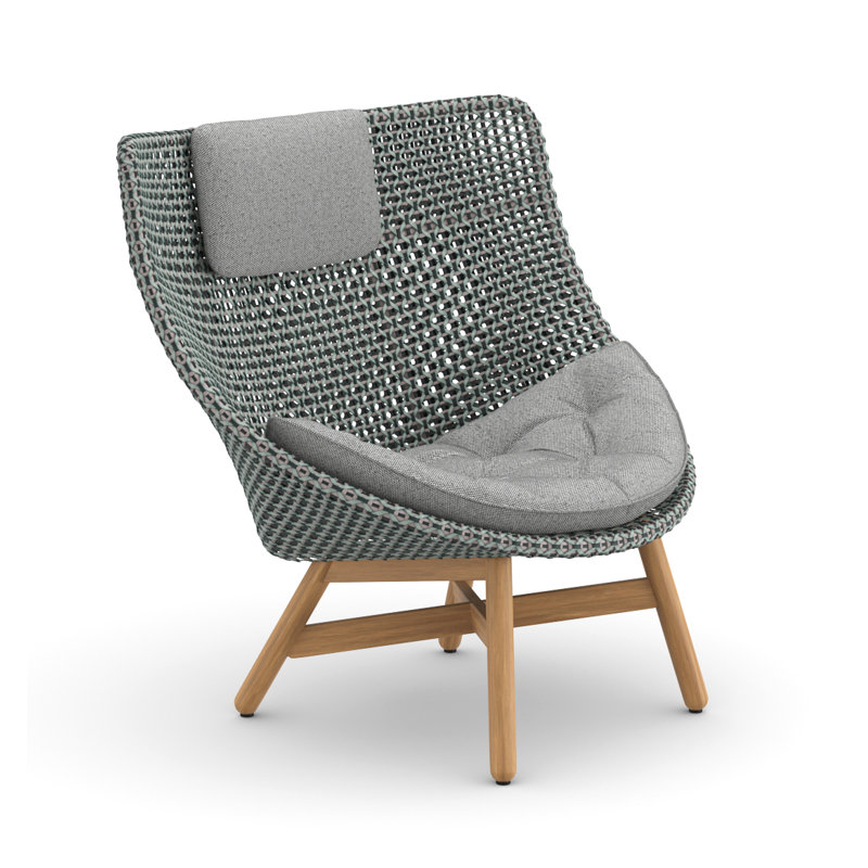 Mbrace Wingback Chair, Natura Ash, Sea Salt