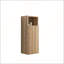 Armoire latérale flottante en chêne brut pour salle de bain, murale avec rangement ouvert pour petits espaces et décor moderne