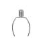 Lighting, H 20 po, lampe de table, béton gris, abat-jour, contemporain
