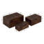 3 Piece Wood Carved Box Set