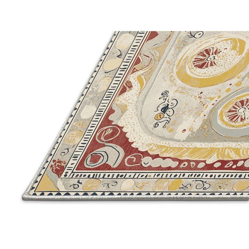Retro Spark Rug, Round 8'