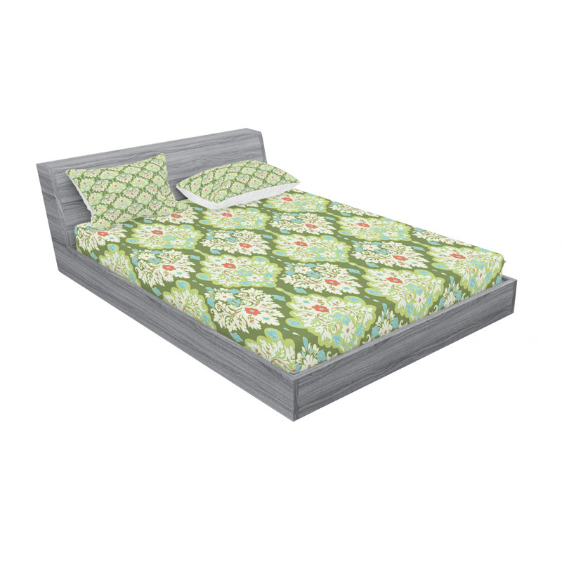 Microfiber Floral Sheet Set
