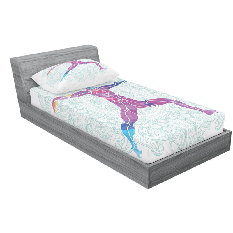 Microfiber Sheet Set, Twin Sheet Set with Fitted Sheet
