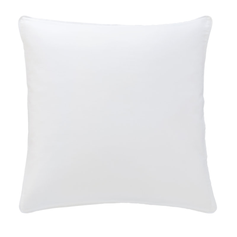 Taie décorative en satin de coton blanc Brunner Essential, Européen, Blanc