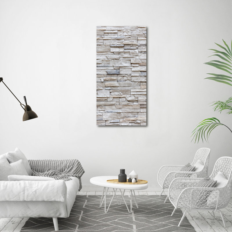 A Stone Wall - Wrapped Canvas Print