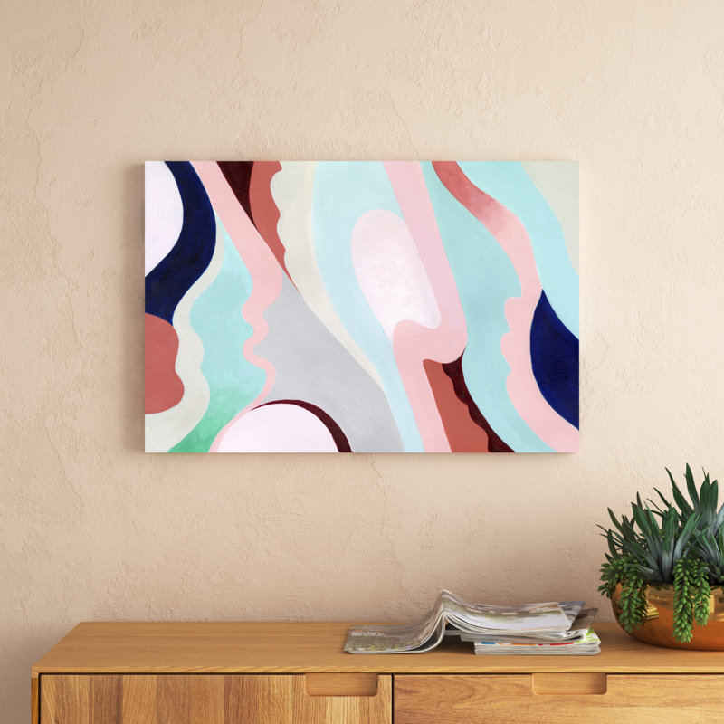 Pastel Highlands V - Painting on Canvas, 51cm H x 76cm W, Wrapped Canvas