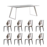 Modern simple rectangular dining table and chair