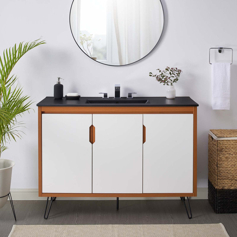 Meuble-lavabo de 48 po Modway Energize, Noir