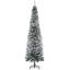 Arbre de Noël artificiel mince enneigé 7,5 pi avec branches réalistes et 738 pointes HOMcom