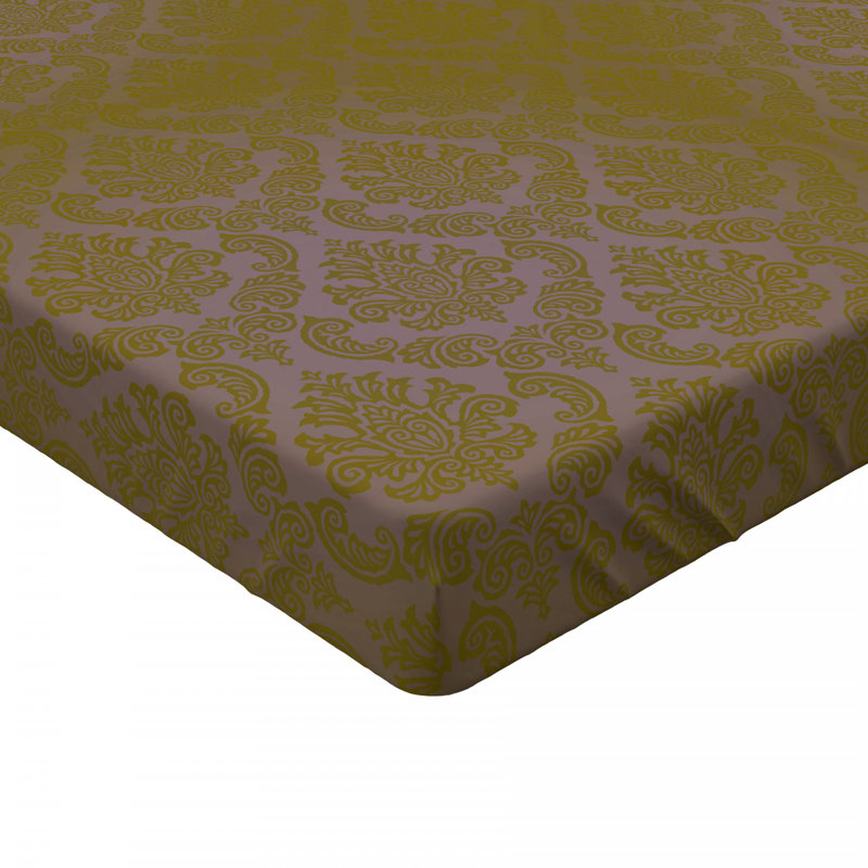 Microfiber Damask Fitted Sheet, Twin XL Fitted Sheet