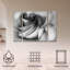 Ensemble de 3 panneaux d'art mural - C. Ray Roth «Shades Of A Rose», art mural sur toile pour le salon, la chambre à coucher ou le bureau 