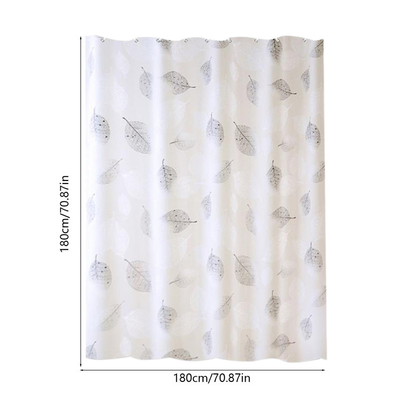 Modern Shower Curtain Liner 70.87x70. Inches Unisex Water Repellent Polyester Wash Bathroom, A