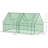 6' X 3' X 3' Portable Greenhouse, Garden Green House With 2 PE/Plastic Covers, Steel Frame And 2 Roll Up Windows, Green