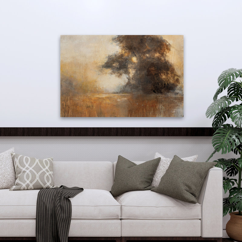 Première lumière I contemporain noir contemporain gris brun aube, H 48 po x l 32 po