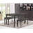 59" Rectangular Dining Table, Weathered Grey Veneer Wood Dining Room Table