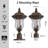 Gustavo Outdoor Post Laterns with Clear Glass Shade (Bulb Not Included)