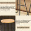 Tabouret de bar 26 po pour îlot de cuisine, selle rustique, tabourets sans dossier avec pieds en métal-118670891