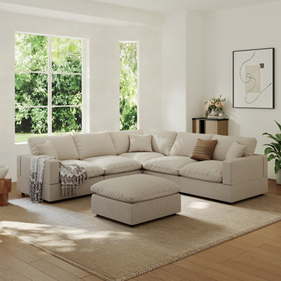 Upholstered Sofa, Cloud Couch Modular Sectional Sofa Couch For Living Room Bedroom by Latitude Run