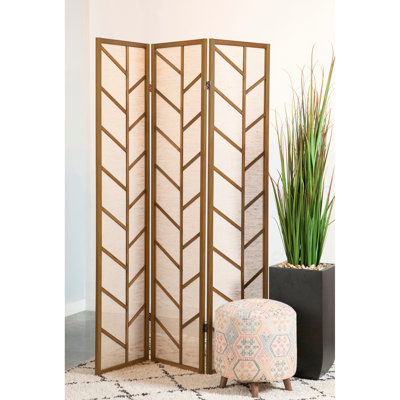 Paravent 3 panneaux Shoji, cloison d'intimité en bois de noyer, mobilier de style japonais | Idée de cadeau