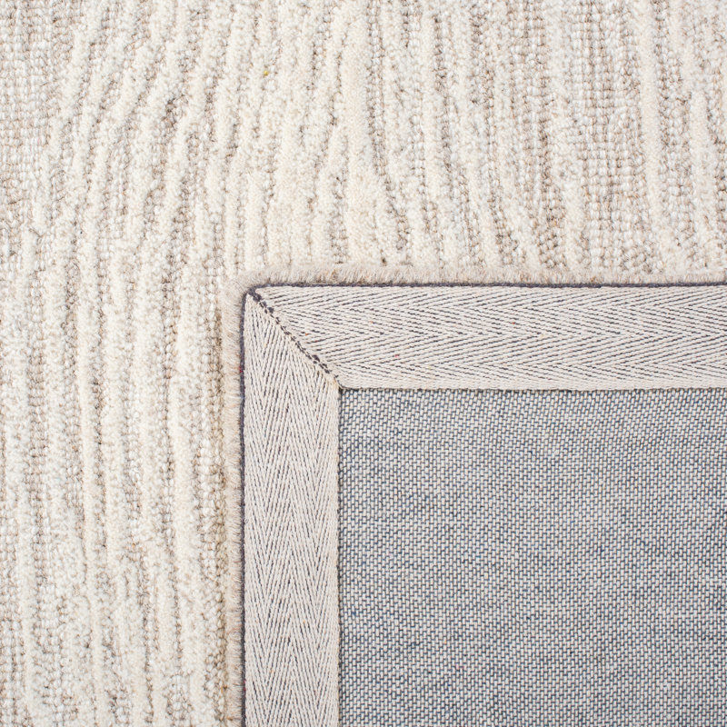 Aldwell Hand Tufted Indian Wool And Cotton With Latex Abstract Rug, Rectangle 8' x 10'