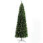 Grand arbre de Noël artificiel 9 pi HOMcom avec 1298 branches, ouverture automatique, base en acier, aiguilles de pin, vert