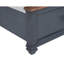 Lit-bateau Xaida Home Americana, finition velours côtelé bleu-107313029