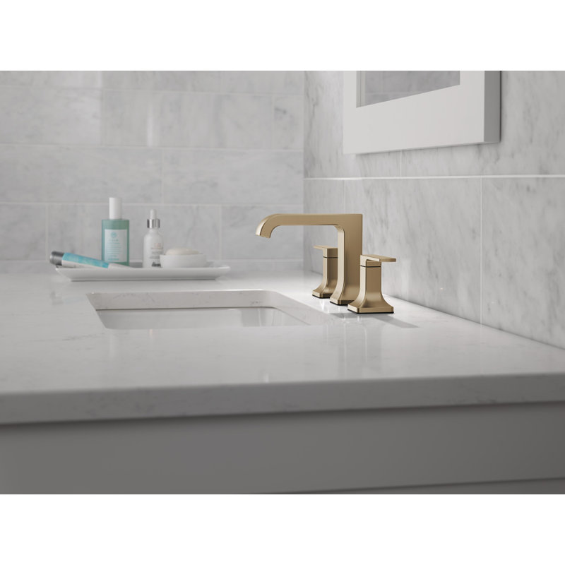 Robinet pour salle de bain à 3 poignées et 2 poignées pour salle de bain Velum, Bronze champagne