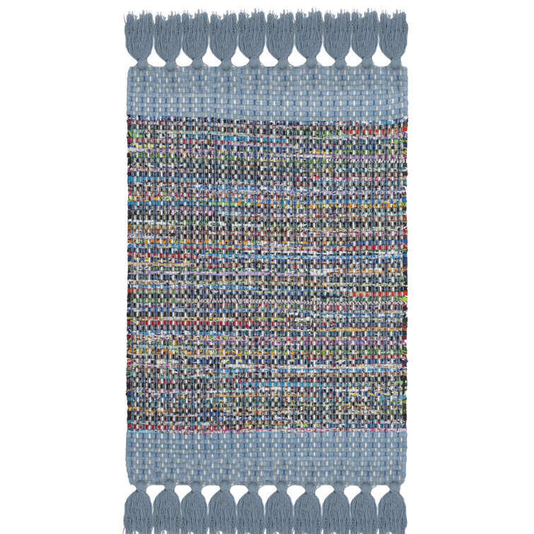 Ekaterina Hand Woven Cotton Abstract Rug