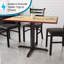 Table de restaurant Beverly avec base en X et colonne de 3 po de hauteur-1162950013-1120025450
