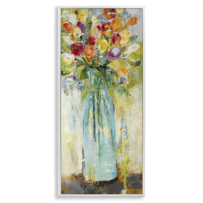Rustic Spring Bouquet Abstract Organic Shapes - impression d'art graphique