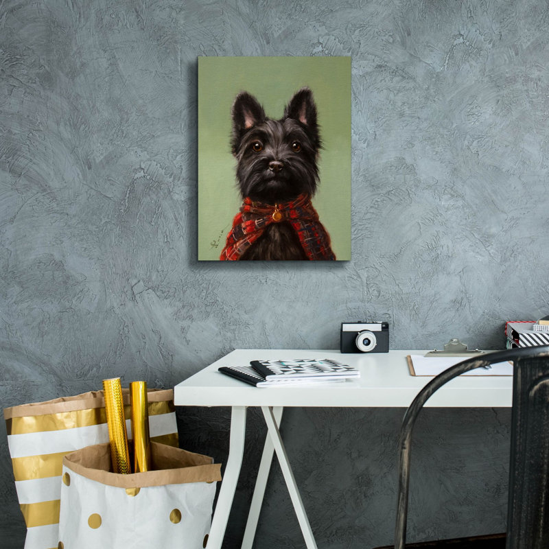  «The Scot» par Lucia Heffernan, art mural sur toile, 12 po x 16 po, H 16 po x l 12 po