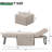 Multi-function Folding Ottoman Sofa Bed With Adjustable Backrest, Pillow