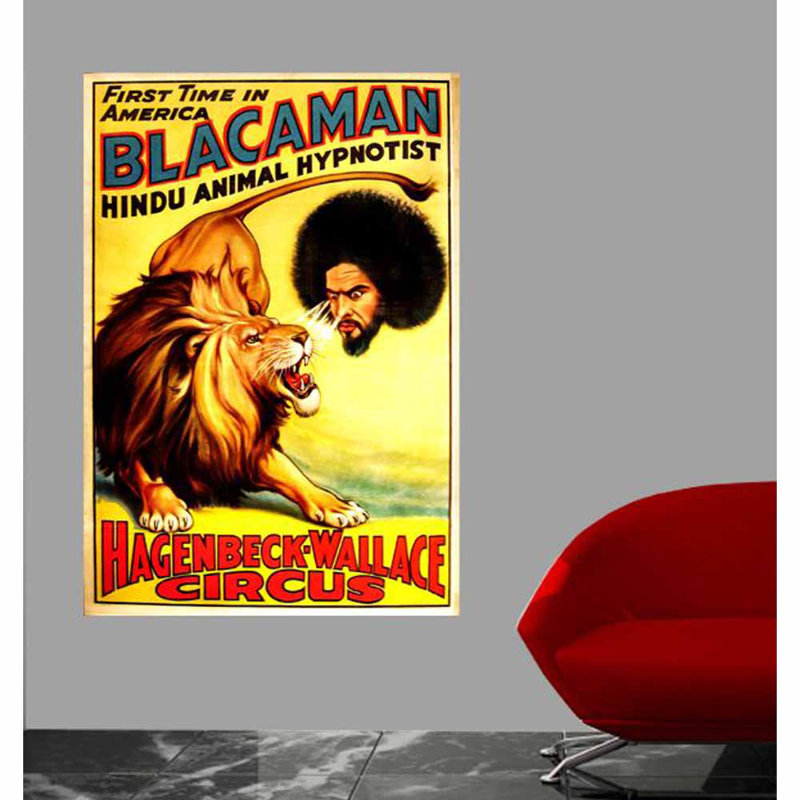 Adhésif décoratif Hagenbeck Wallace Blacaman, H 36 po x l 25 po