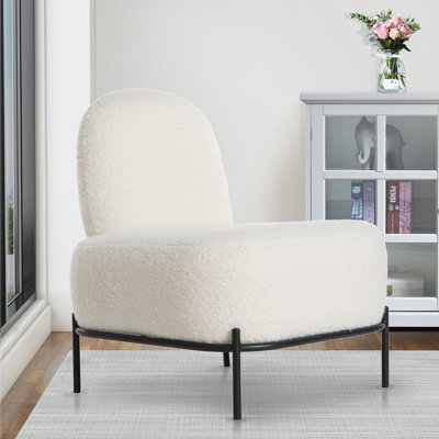 Upholstered Slipper Chair